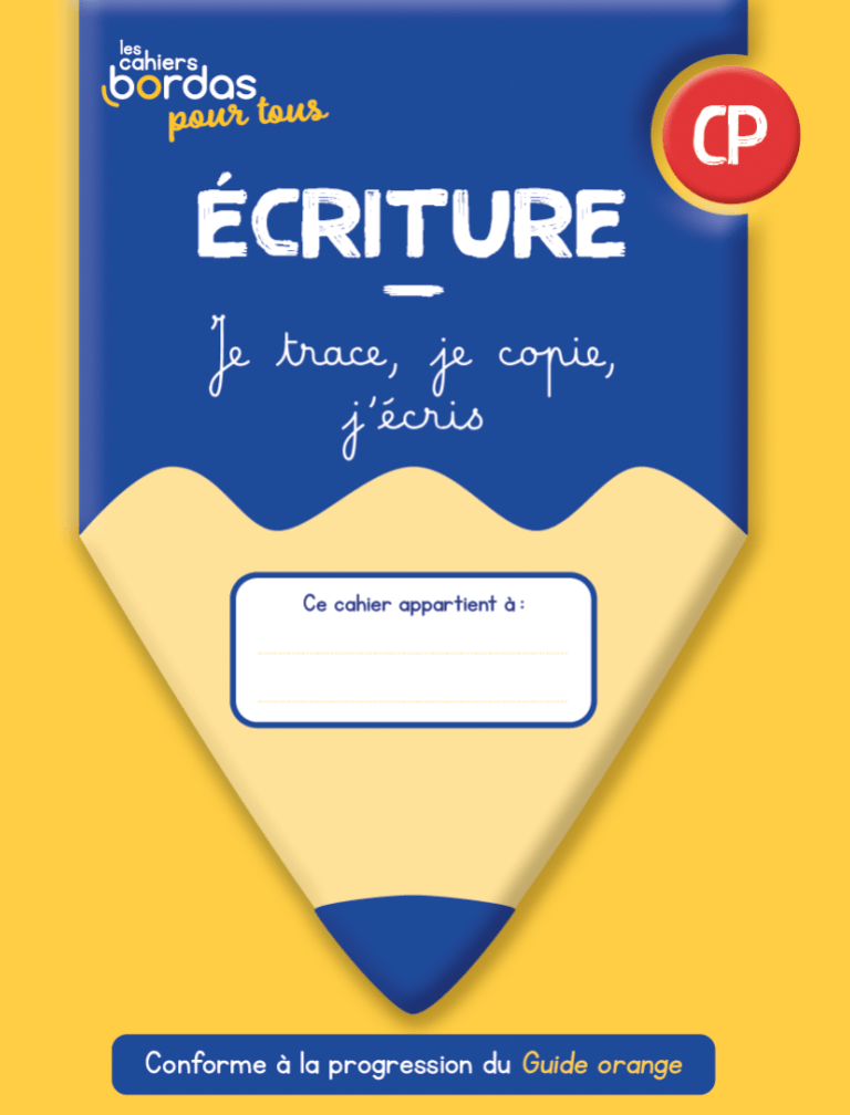 Cahier d'écriture CP